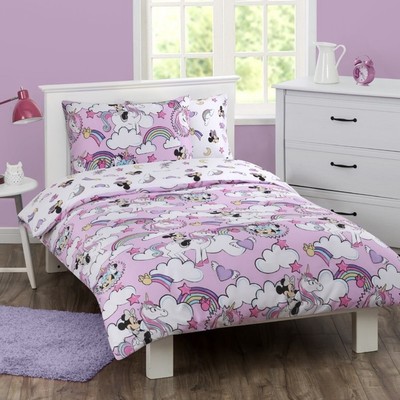 Minnie Mouse Disney Rainbows Single Us Twin Bed Quilt Doona