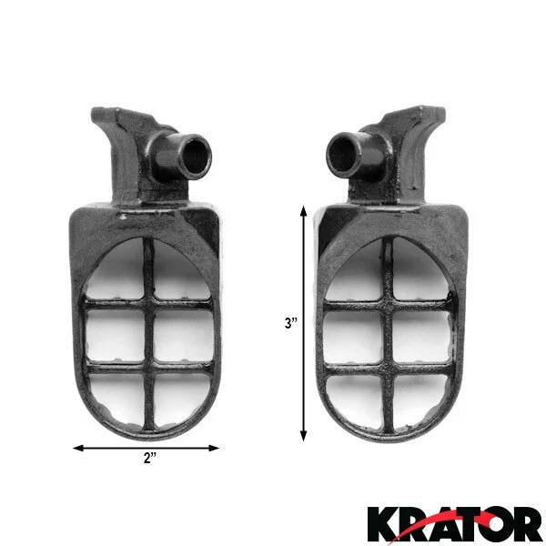 Clavijas de pie grises Motocross MX para Yamaha / Honda YZ250 YZ400 WR400F CR250R CR500R Foto 3 de 4