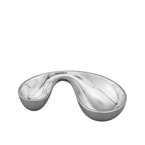 NAMBE Olive * Dip Serving Bowl MORPHIK * Metal 8.75 x 4.5 KARIM RASHID Boxed NEW - Picture 14 of 15