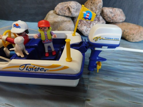 Playmobil ***Rarität*** Motorboot mit Wasserski 3009-A/1998, ohne OVP! - Bild 7 von 9