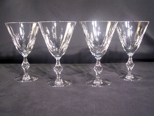 Tiffin Franciscan Theme Stem 17644 Water Goblets Set of 4 - Picture 2 of 15