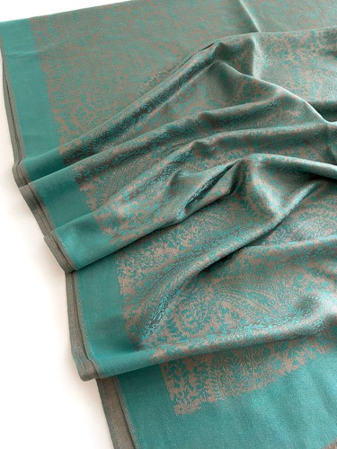Large Multi Colour Leaf Paisley Print Pashmina Shawl Scarf Wrap Bright Rainbow - Picture 850 of 1,026