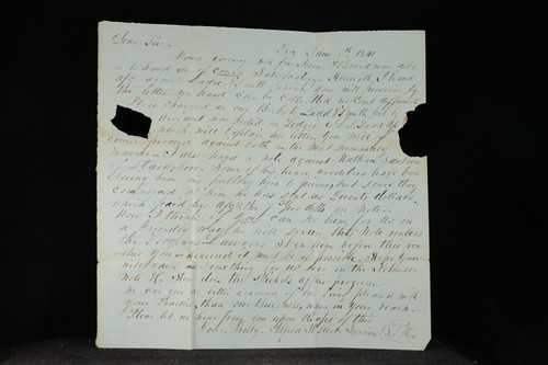 Vermont: Monkton 1841 Stampless Cover, Ms with a Flourish, 12-1/2 c to Troy, NY - Picture 3 of 3
