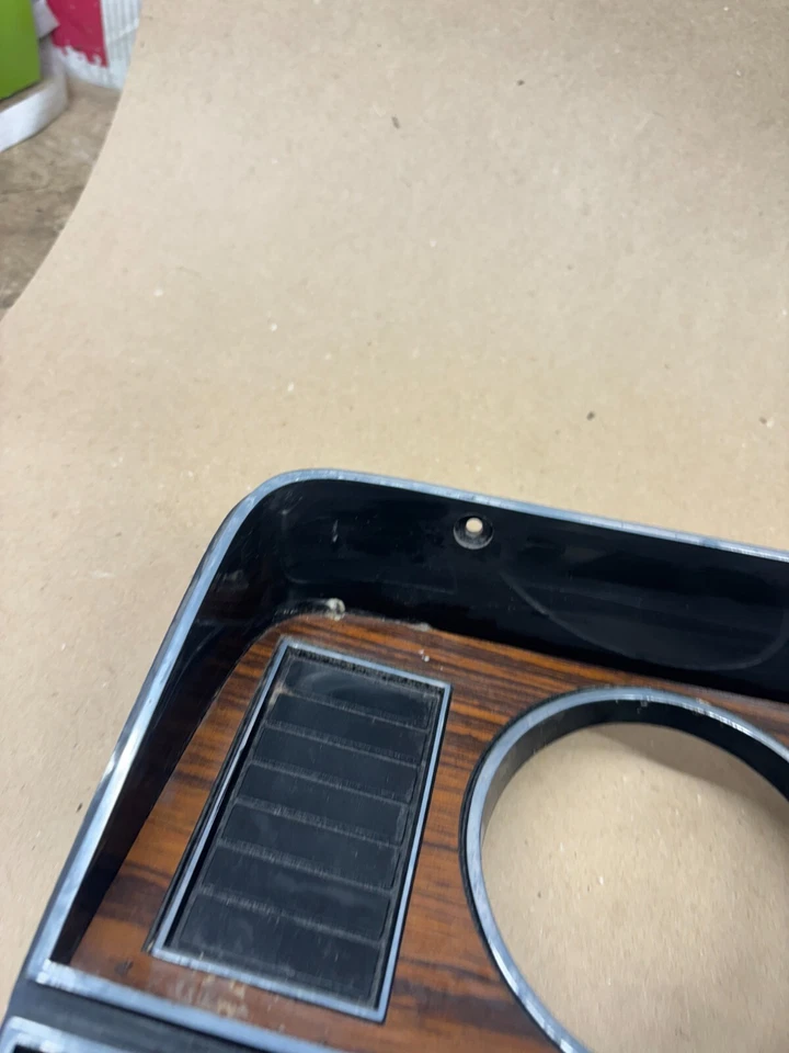 Dodge Truck D100 W150 1981 1984 85 1986 Ramcharger grano de madera tablero calibre bisel Foto 3 de 4