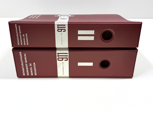 Genuine Porsche 911 Factory Workshop Service Manual Vol I + II Set Repair Books