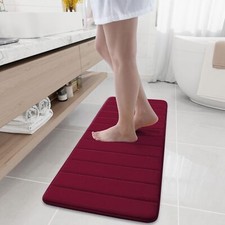 Memory Foam Bath Mat Rug 47" x 17" Ultra Soft and Non-Slip Bathroom Rugs Wate...