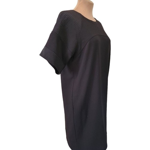 VINCE short sleeved quilted silk trimmed shift dress $285 - Picture 5 of 14
