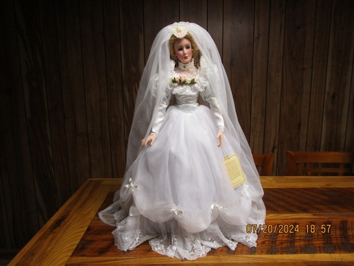 1994 Annual Bride Bisque Porcelain, Dynasty Doll Collection,23",Hazel Tertsakian