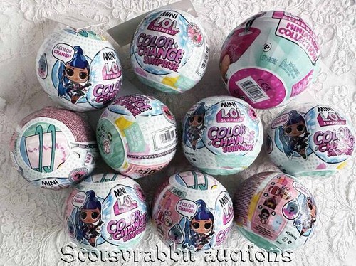 10 Factory Sealed LOL SURPRISE BALLS Change Color Miniatur Great Gifts 2022