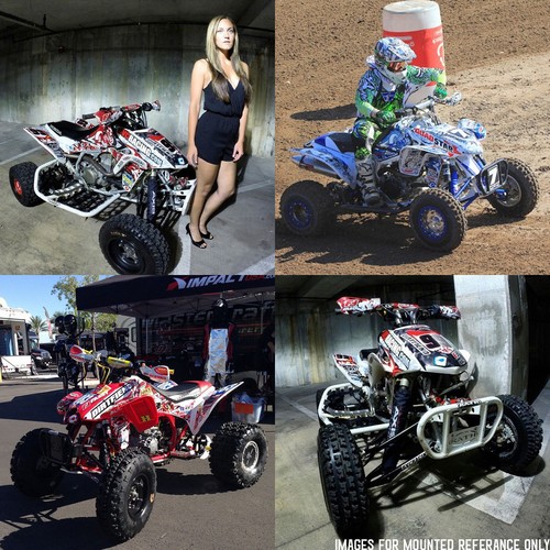 TRX450R Graphics 04-05 DFR Bomber Electric Colors Sides Fenders Honda TRX 450R - Picture 4 of 5