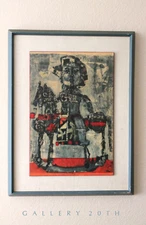 VINTAGE! MID CENTURY ANTONI CLAVE LITHOGRAPH! 50S ABSTRACT ART VTG MCM PAINTING