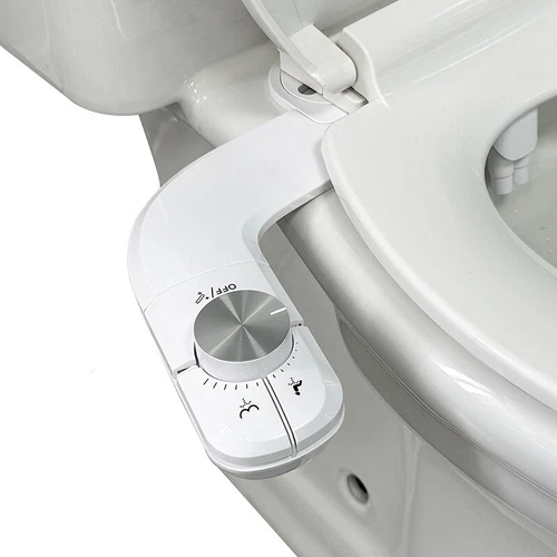 Bidet Fresh Water Dual Spray Kit Non Electric Toilet Seat Attachment Cold Wash - Picture 1 of 10