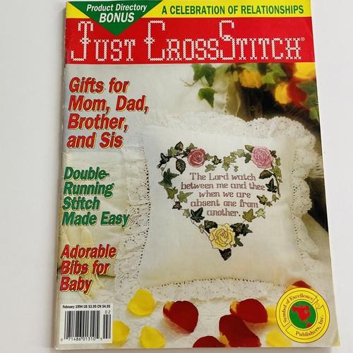 JUST CROSS STITCH Magazine January / February 1994 Issue Volume 11 Number 5 - Picture 1 of 14