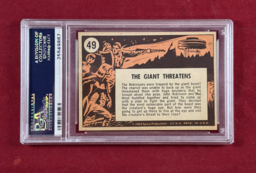 1966 Lost In Space #49 The Giant Threatens PSA Graded 8 NM-MT - Picture 4 of 6