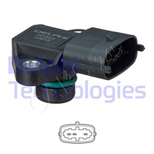Intake Manifold Pressure Sensor DELPHI Fits HYUNDAI Genesis Coupe Trajet 16729