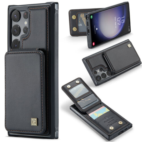 For Samsung Galaxy S23 Ultra S22 S21 Plus RFID Blocking Leather Wallet Card Case - Picture 68 of 79