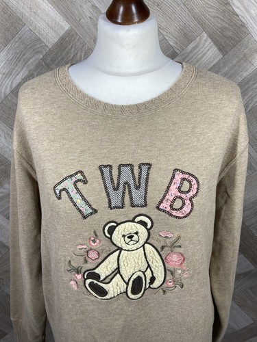 Teenie Weenie Bear Trachtenpullover beige/braun Bärenmuster ca. Größe M/L - Bild 2 von 22