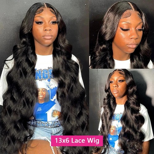Body Wave Hd 13x6 Lace Front Human Hair Wigs Brazilian Pre Plucked Lace Wig - Picture 4 of 19