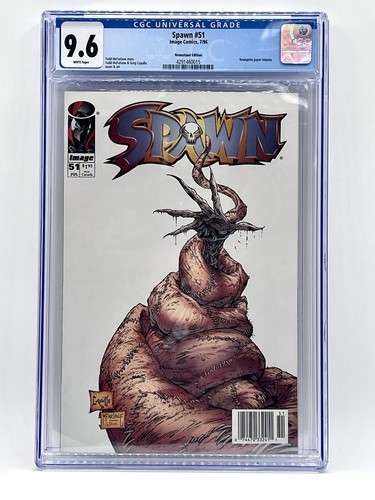 Spawn #51 Newsstand Variant CGC 9.6 Image Comics / Todd McFarlane - Picture 1 of 2