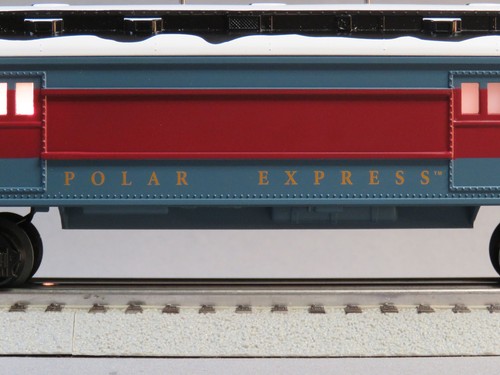 LIONEL POLAR EXPRESS BAGGAGE CAR O GAUGE train passenger snow 6-84605 NEW DESIGN - Picture 5 of 12