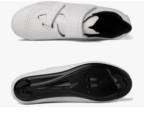 Unisex Cycling Shoes Compatible w/ Peloton Bike & SPD Indoor Road Riding - White - Picture 2 of 9