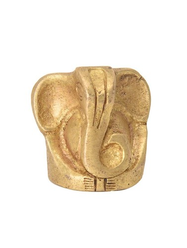 Brass Ganesh Hindu God Indian Incense Holder Small 2.5 x 2.4 x 1.5 cm - Picture 4 of 4