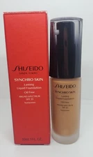NIB Shiseido Synchro Skin Lasting Liquid Foundation Oil Free Neutral 5, 1oz/30ml