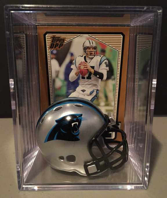 CAROLINA PANTHERS NFL Players Mini Helmet Shadowbox w/ card - Picture 7 of 14