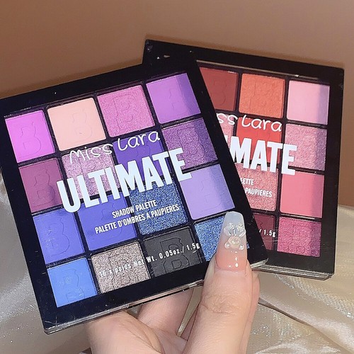 16 Farben Perlmutt-Lidschatten-Palette Langlebiges Augen-Make-Up ( - Bild 7 von 21
