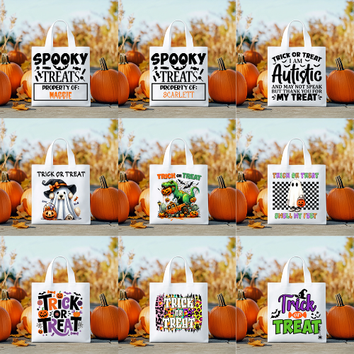 Halloween Trick or Treat Candy Tote Bag - Bild 1 von 21