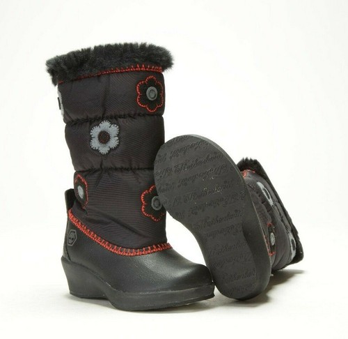 VINTAGE TIMBERLAND Toddler's Glacial Goddess Wedge Boot 36826 Black - 第 4/5 張圖片