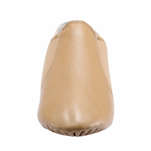 Dynadans Leder Obermaterial Slipper Jazz Tanzschuh Tanzschuhe braun 8 Damen/7,5 Herren - Bild 2 von 7