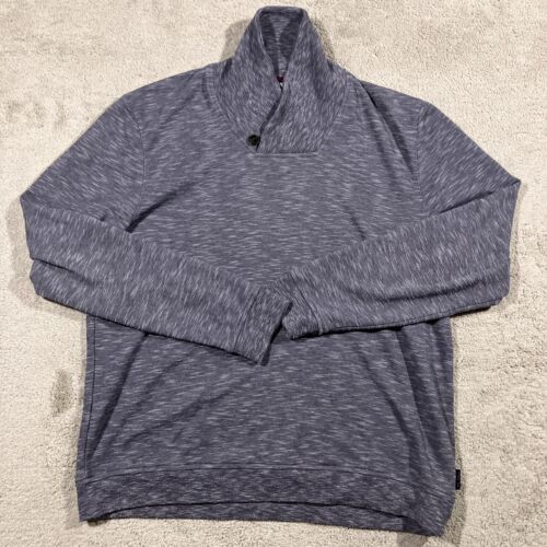 Ted Baker Wasserfallausschnitt Pullover Herren 6 meliert grau Outdoor Freizeit Cabincore gemütlich