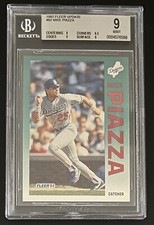 1992 Mike Piazza Fleer Update #92 BGS 9 w/9.5 MINT Rookie RC HOF! Dodgers! Mets!