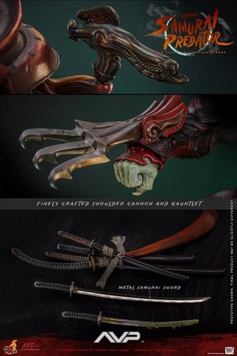 ⭐Pre-order! Hot Toys AC06 1/6 Alien vs. Predator Akaoni Samurai Predator Figure - Picture 5 of 12