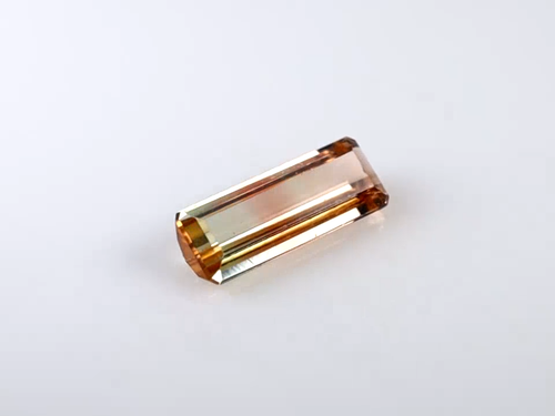 3.07 ct Octagon (15 x 6 mm) Unheated / Untreated Mozambique Bi- Tourmaline - Video 1 of 1