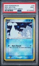 PSA 9 SEEL EX FIRE RED & LEAF GREEN 78 REVERSE FOIL 2004 POKEMON MINT