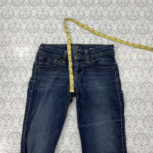 Guess Los Angeles Power Ultra Skinny Blue Washed Denim Fashion Jeans Girl’s 23 X - Picture 7 of 12