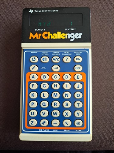 Juego electrónico de mano vintage Mr Challenger Texas Instruments 1978 - Imagen 10 de 10