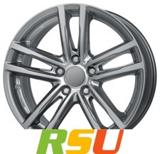 4x Rial X10 metal-grey 8x19" ET40 LK5 112 ML 57.1 Alufelgen 19 Zoll