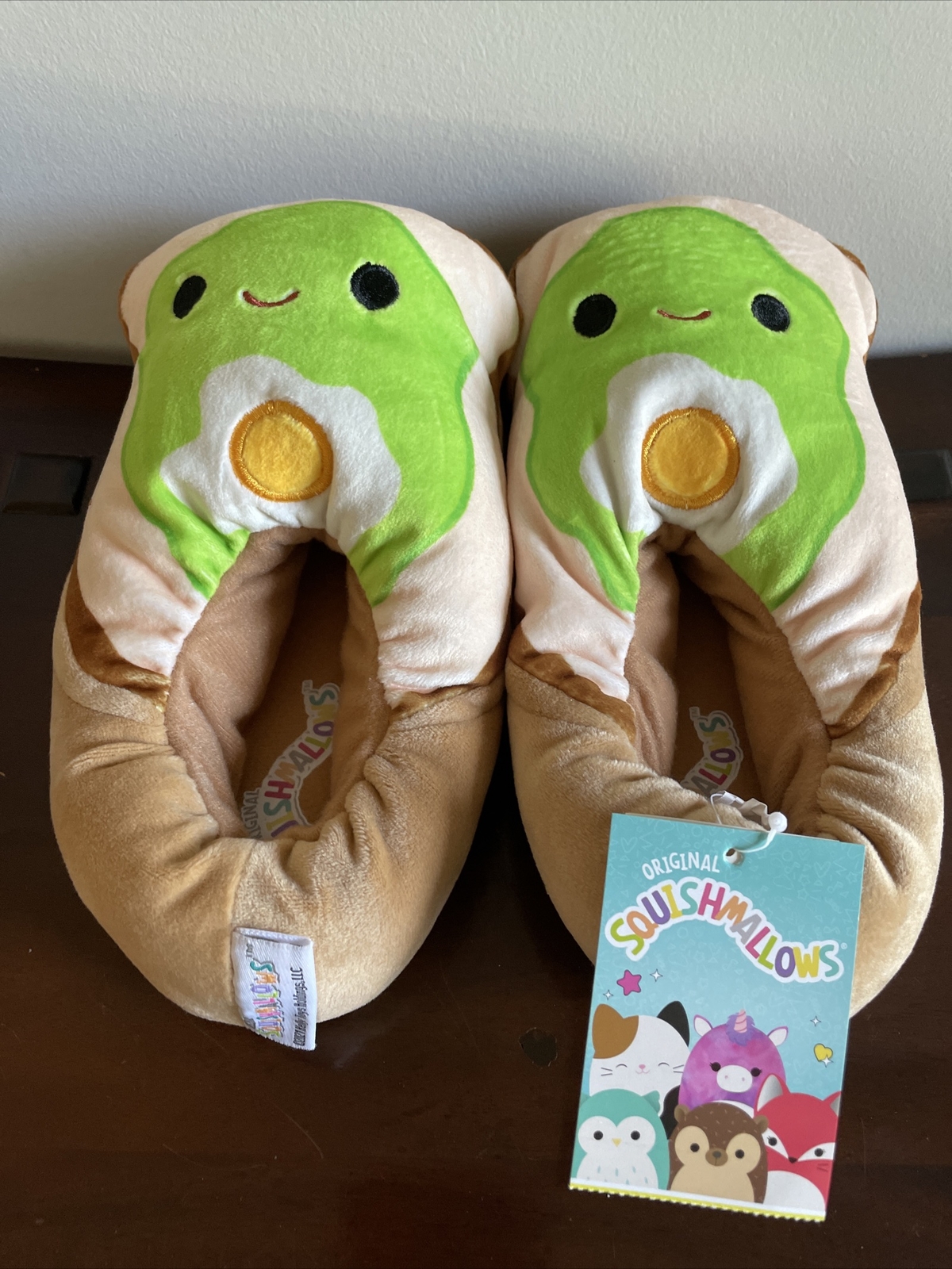 Squishmallow Size 2-3 Slippers!! Sinclair The Avocado Toast! New!! HTF. CDN! | eBay
