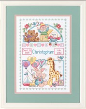 1x Counted Cross Stitch Kit Birth Record For Baby Sewing Craft Tool Art