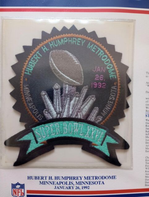 Large NFL Super Bowl XXVI (26) Sew on Patch - Redskins vs Buffalo Bills Large NFL Super Bowl XXVI (26) Sew on Patch - Redskins vs Buffalo Bills