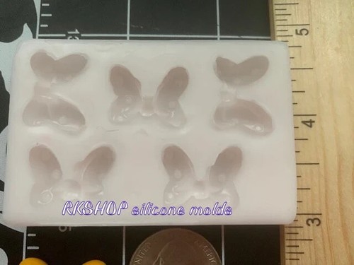 Polka dot Bow Silicone mold for crafts - Picture 2 of 10