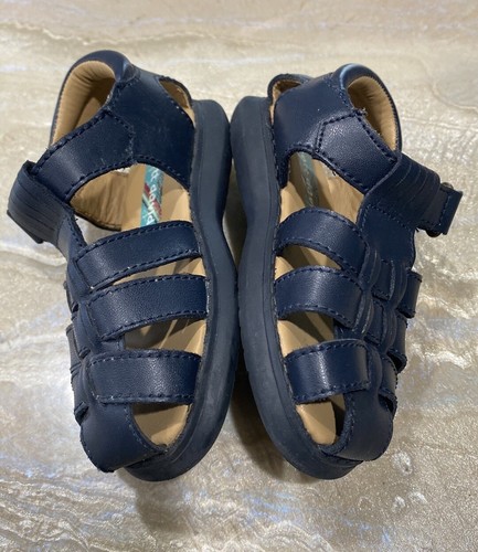 Scott David Toddlers Sailor Sandals Blue Navy Size 6 - Picture 2 of 12
