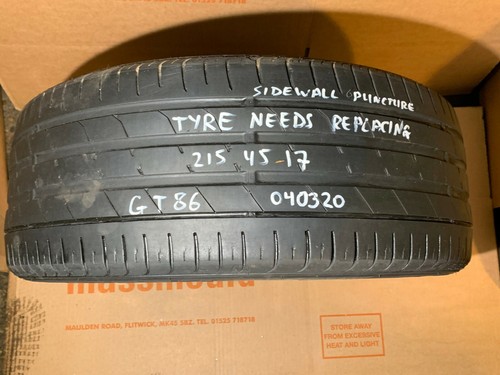 GT86 / BRZ Alufelge 17 x 7J ET48 BRAUCHT REIFEN / PUNKTURIERT AN DER SEITENWAND / SUBARU - Bild 11 von 12