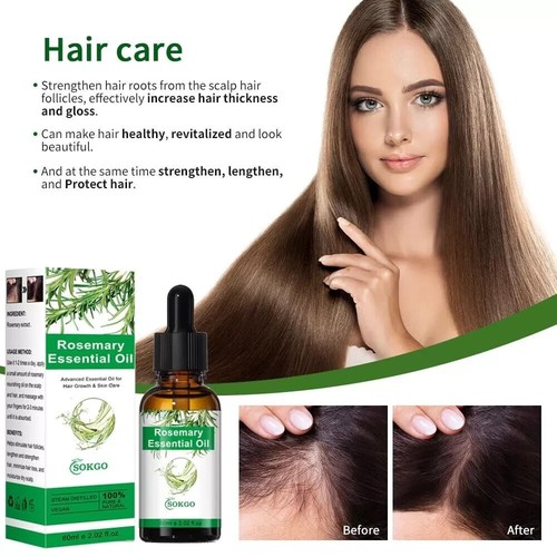 Organic Rosemary Essential Oil for Hair Growth & Skin Care, 100% Pure & Natural - Picture 3 of 12