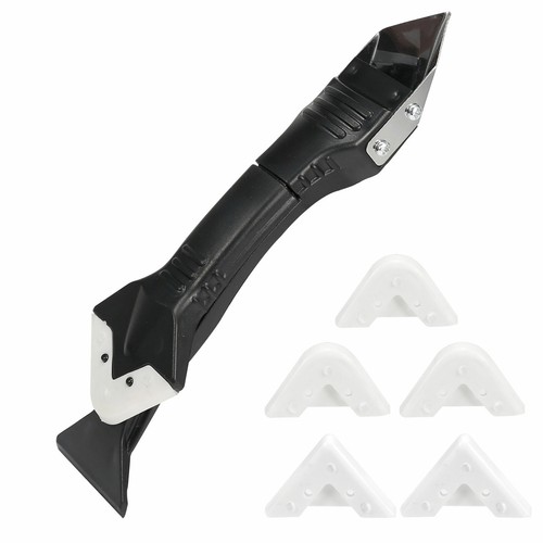 3 In 1 Silicone Remover Caulk Finisher Sealant Smooth Scraper Grout Kit Tools - Picture 12 of 12