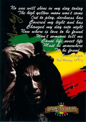 The Bob Marley Legend Gold Signature Parallel Card Set (Island Vibes, 1996) - Picture 2 of 9