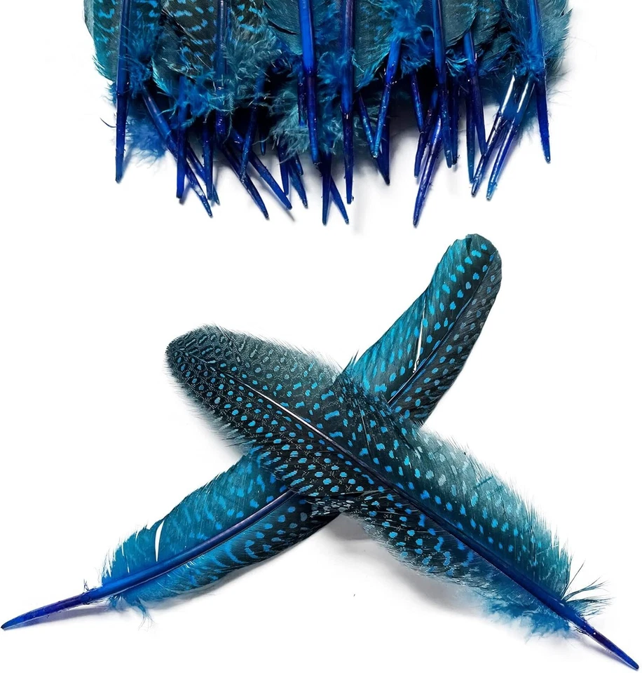 6-9 inch Natural Guinea Wing Plumage Feather for DIY Craft, Jewelry and Cloth... - Image 4 of 4